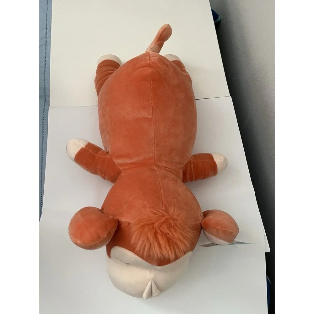 Pillowfort Monkey Weighted Plush Kids Throw Pillow Soft Stuffed Animal Orange